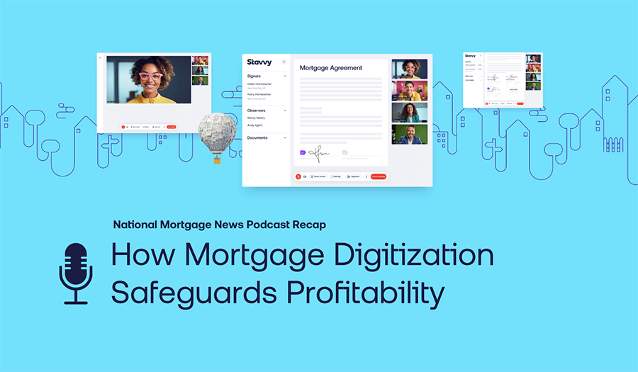 Blog article illustration for How Mortgage Digitization Safeguards Profitibility 